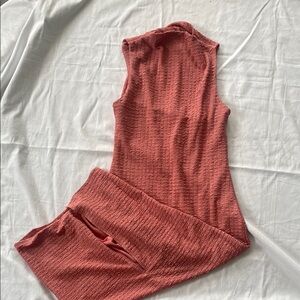 VICI Pink Open Back Halter Dress